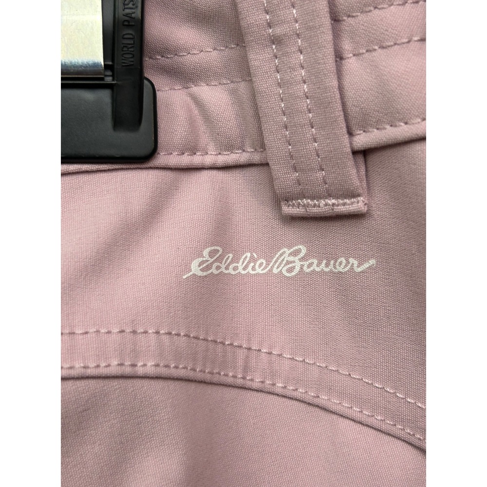 Eddie Bauer Capri Pants Womens 12 Pink Gorpcore Outdoor Hiking Stretch Utility - Picture 5 of 9